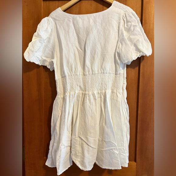 Anthropologie The Katerina Plunge V Neck Puff Sleeve Mini - Picture 6 of 6